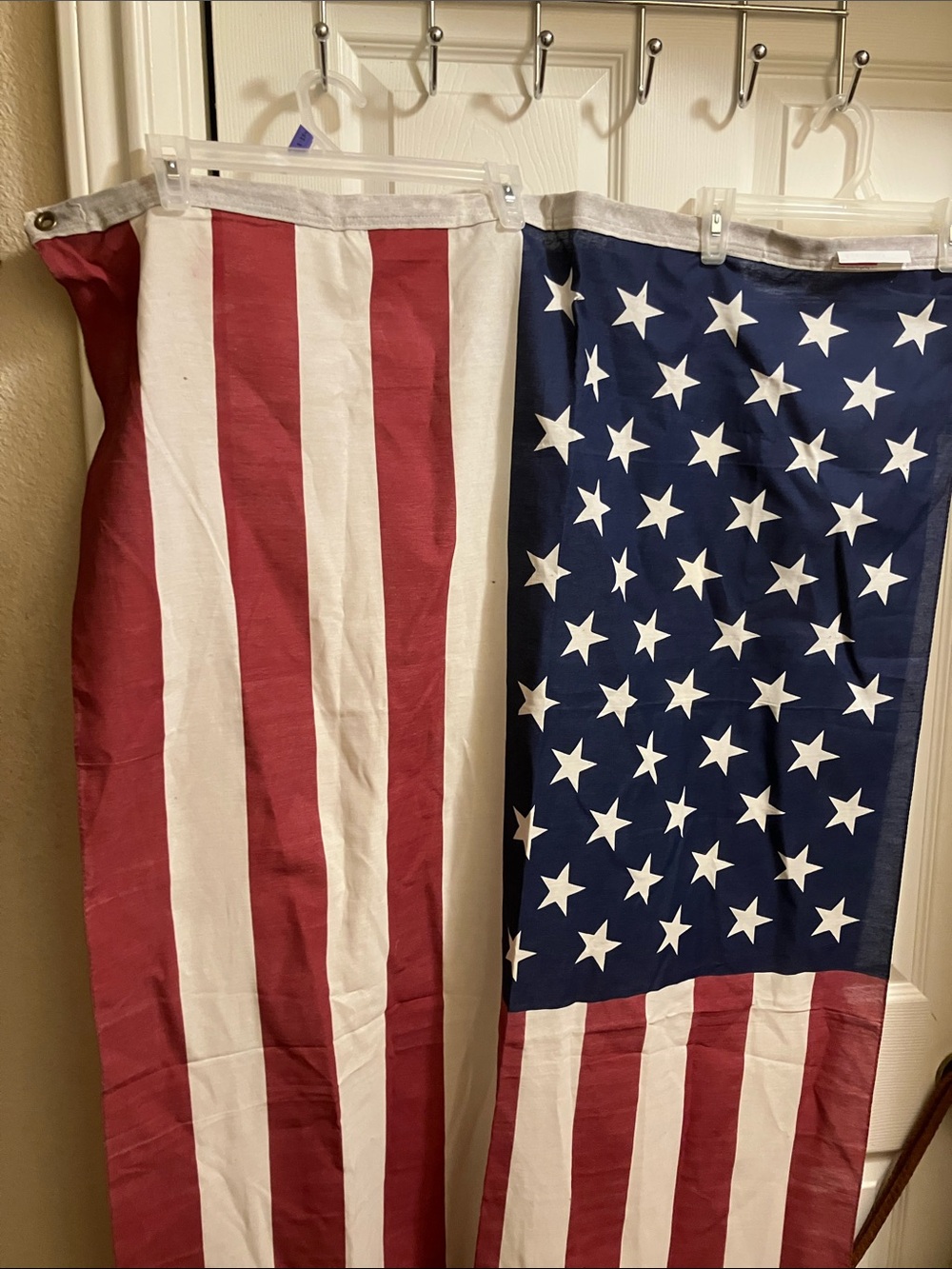 Vintage Red, White & Blue Holiday Flag